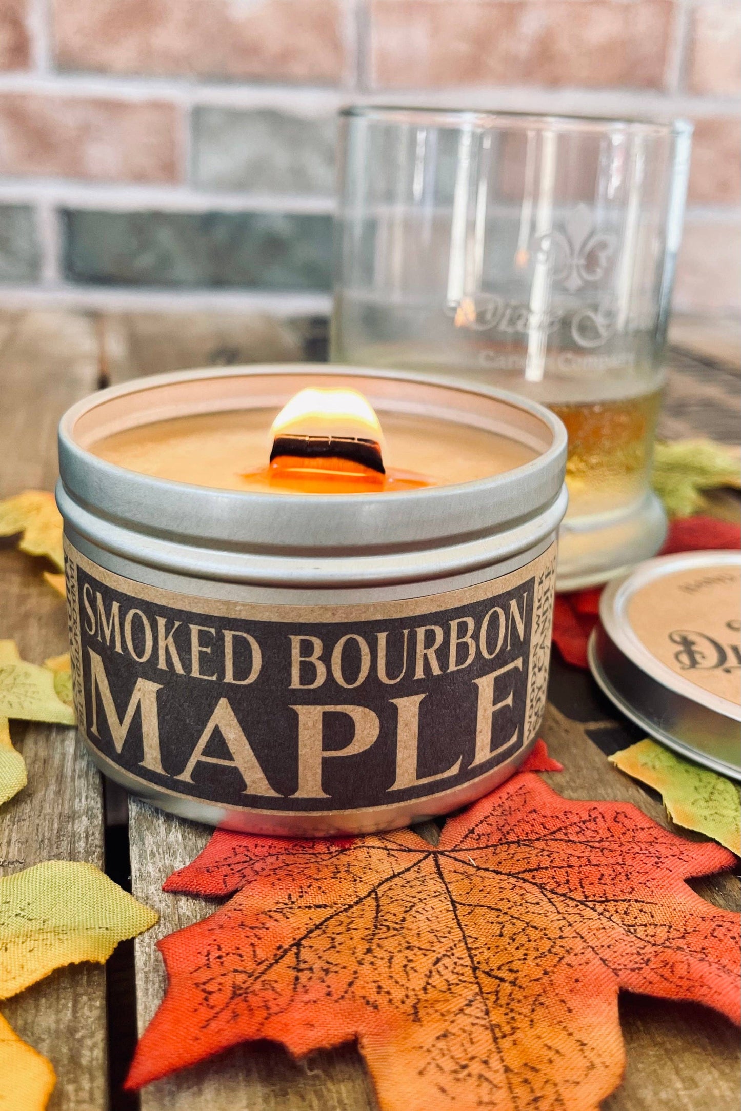 Smoked Bourbon Maple - Wooden Wick Candle