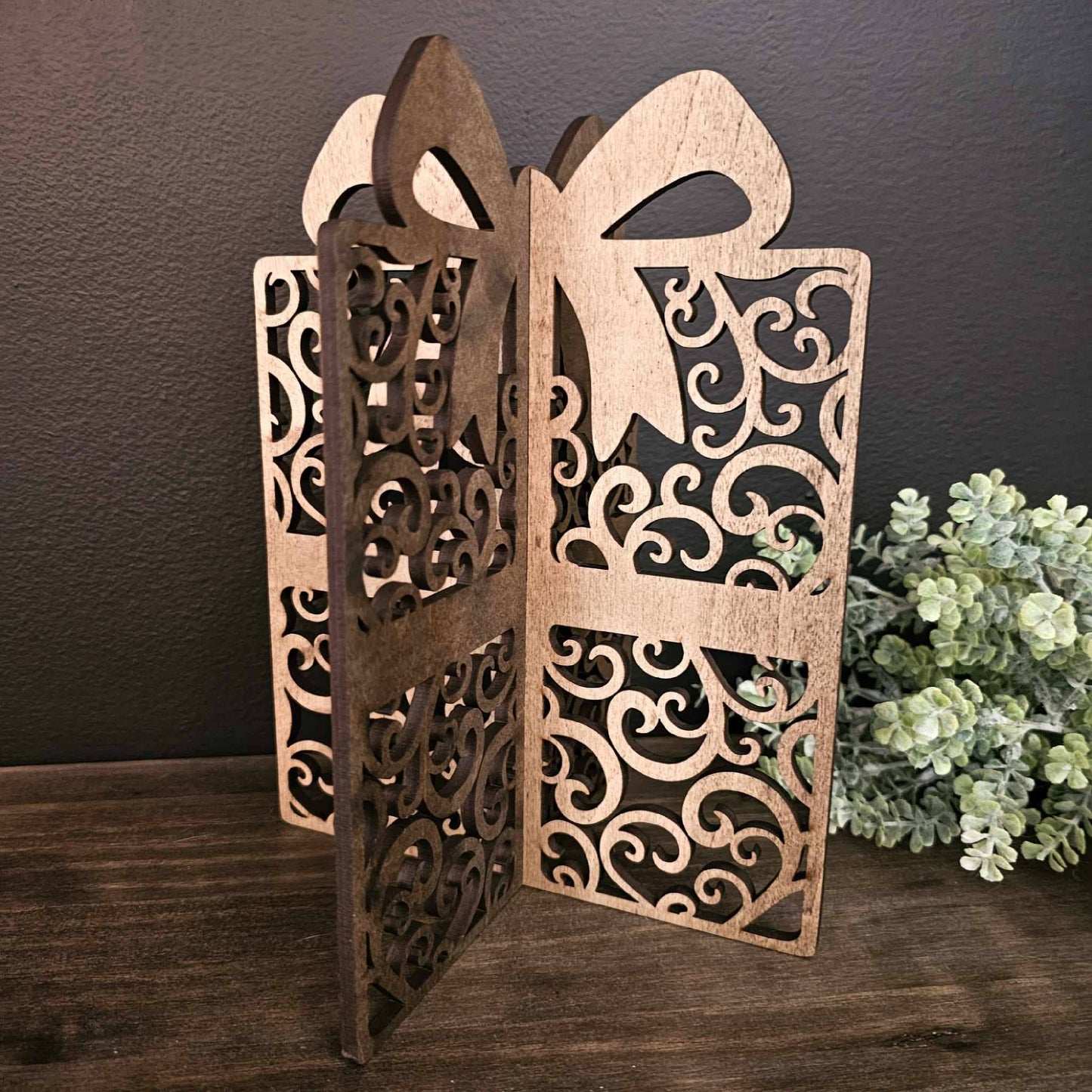 Wood 3D Gift - Christmas
