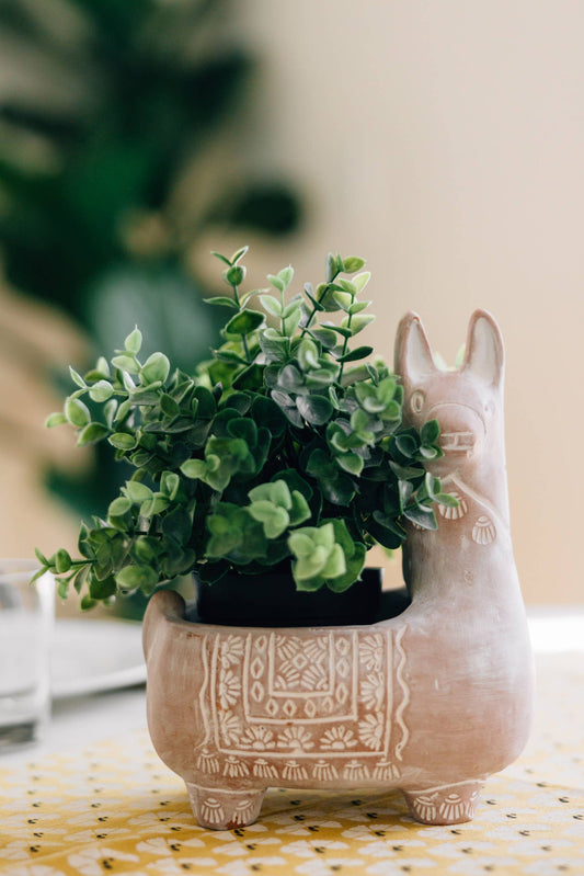 Llama Terracotta Planter