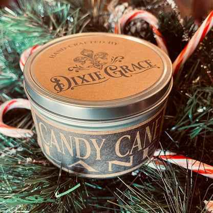 Candy Cane Lane - Wooden Wick Candle