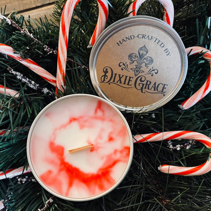 Candy Cane Lane - Wooden Wick Candle