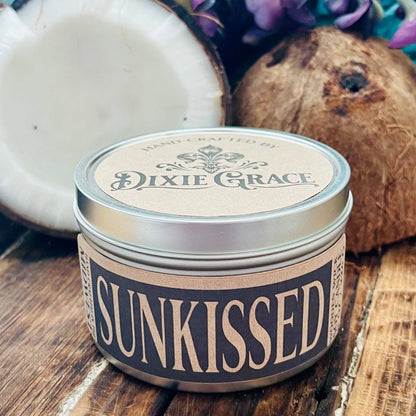 Sunkissed - Candle Tin - Wooden Wick