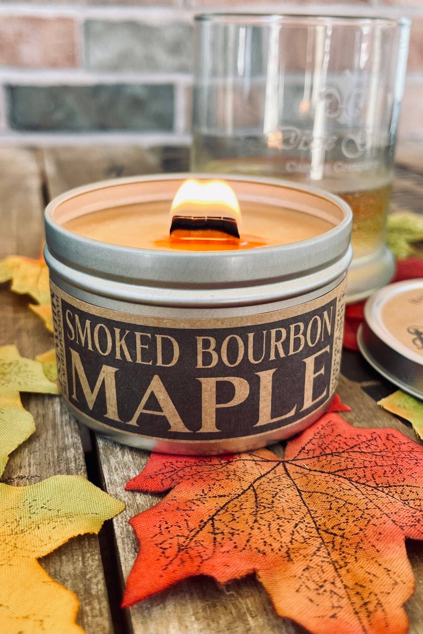 Smoked Bourbon Maple - Wooden Wick Candle