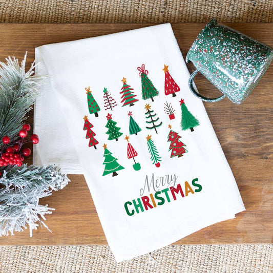 Christmas Trees Tea Towel